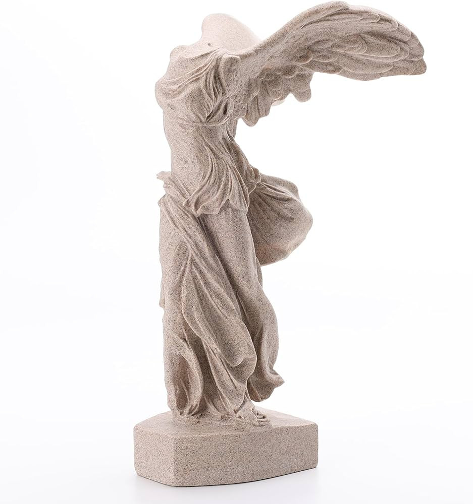 Lukitas Winged Victory of Samothrace Figurine, Goddess Nike Sculpture from The Louvre, Greek Samo... | Amazon (US)