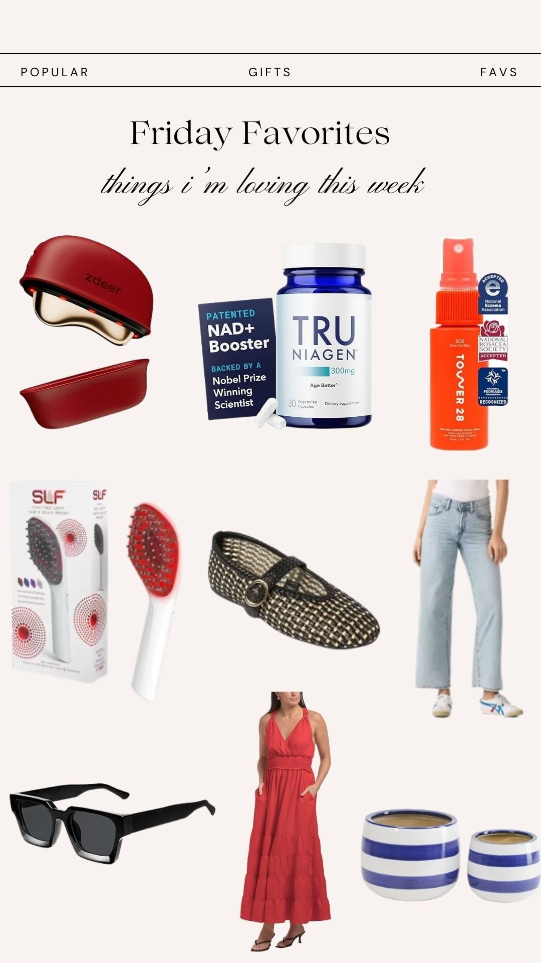 Friday FavoritesBeauty finds, nad, supplements, face spray, germ free, travel items, travel necessities, red light therapy, hair care, hair needs, jeans, trending, viral, spring shoes, shoe lover, tj maxx finds, womens clothing, sunglasses, sunnies, travel, beach, pool, clay pots, Outdoors, outdoor decor, amazon finds, target finds, friday favorites, favorite things, things I want to try, likes, loves,

#LTKTravel #LTKValentine #LTKBeauty