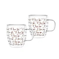 Godinger Silver Art Co I Love You Double Wall Coffee Mug 16oz | Wayfair | Wayfair North America