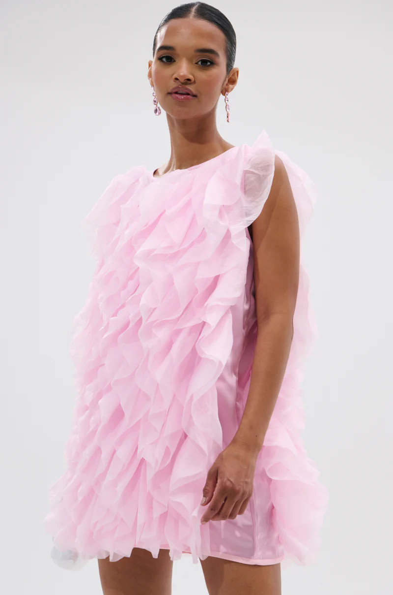 LOVER GIRL RUFFLE MINI DRESS | AKIRA