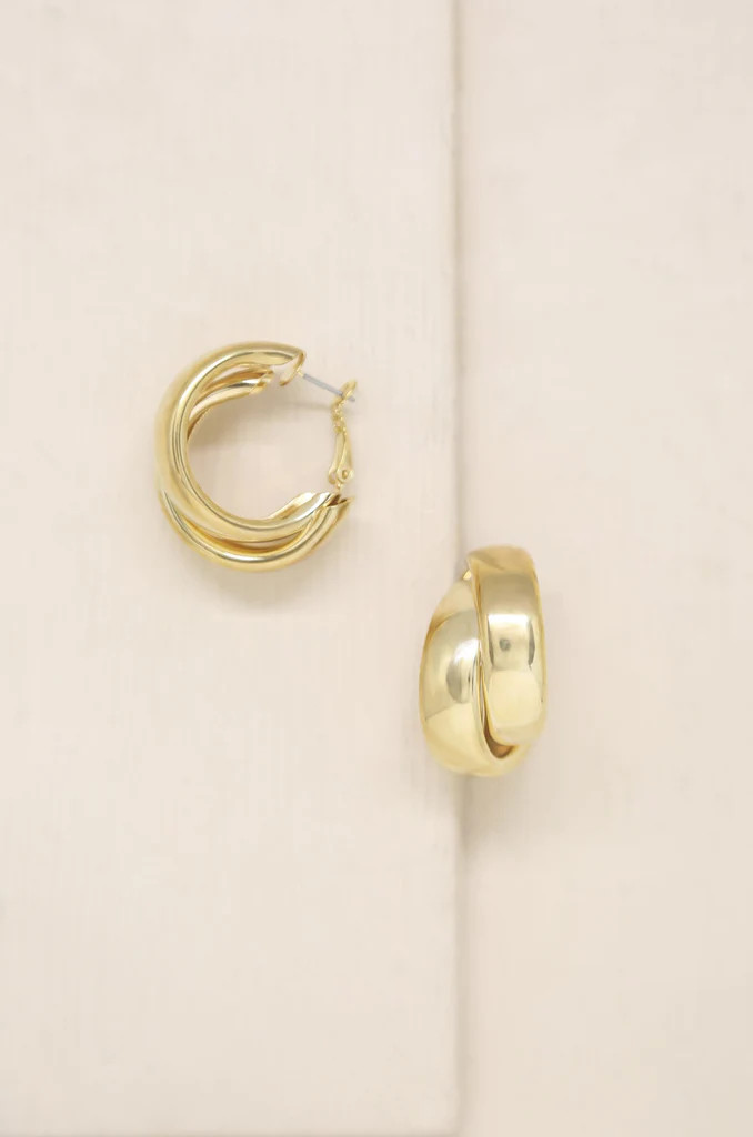 Necessary Accessory 18k Gold Plated Hoop Earrings | Ettika