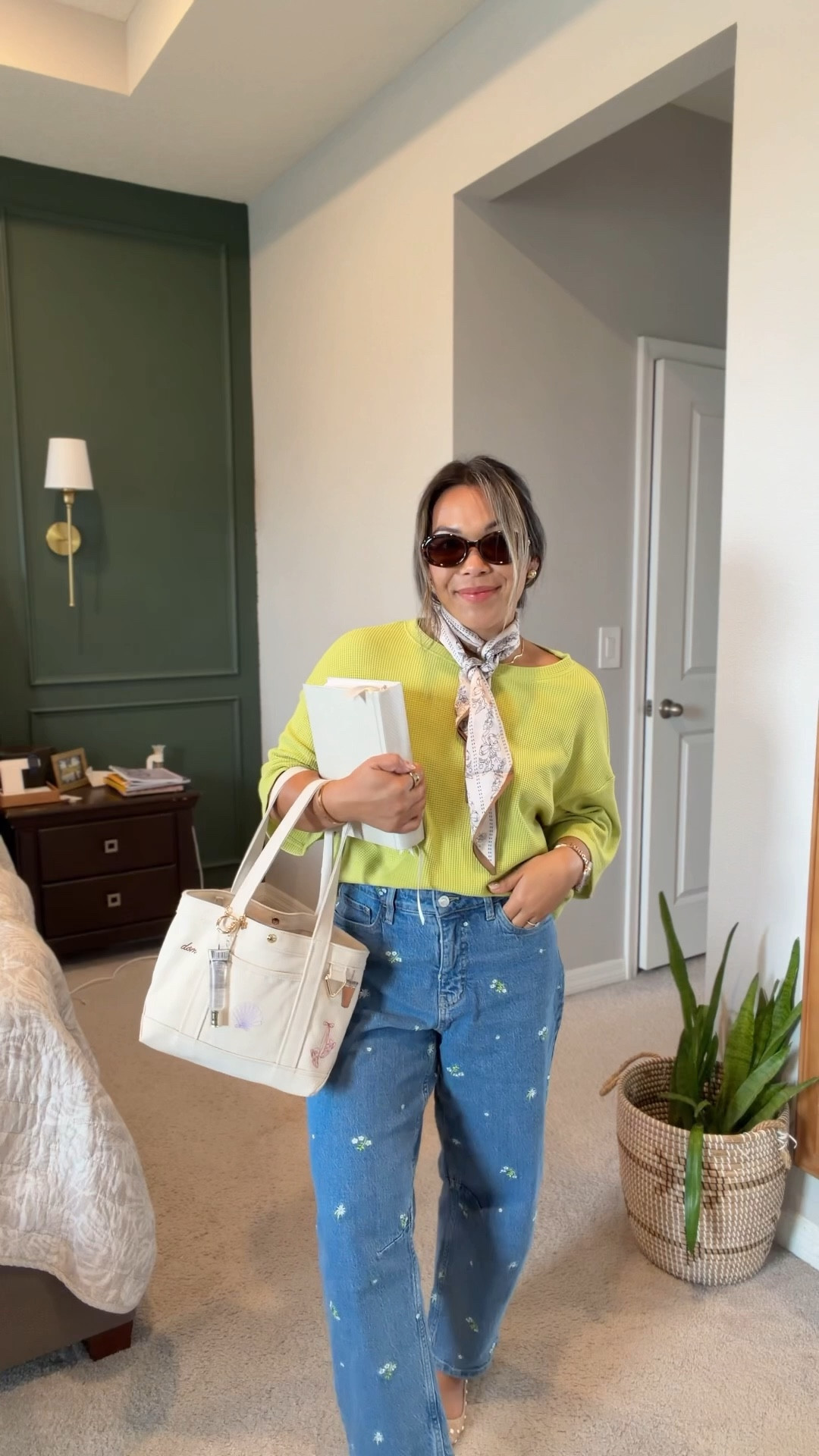 Sunday church fit! These jeans are everythingggg! They do run big so size down! This top is from an Amazon set. Wearing a small! 

#LTKSpringSale #LTKootd