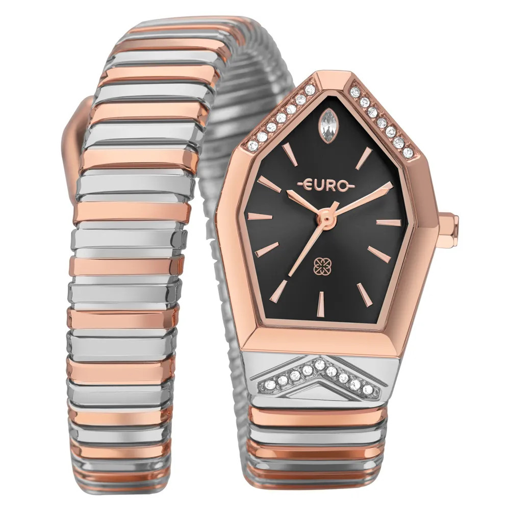 Relógio Euro Feminino Unique Premium Bicolor - EU2035ZBO/5P | Eurorelogios (BR)