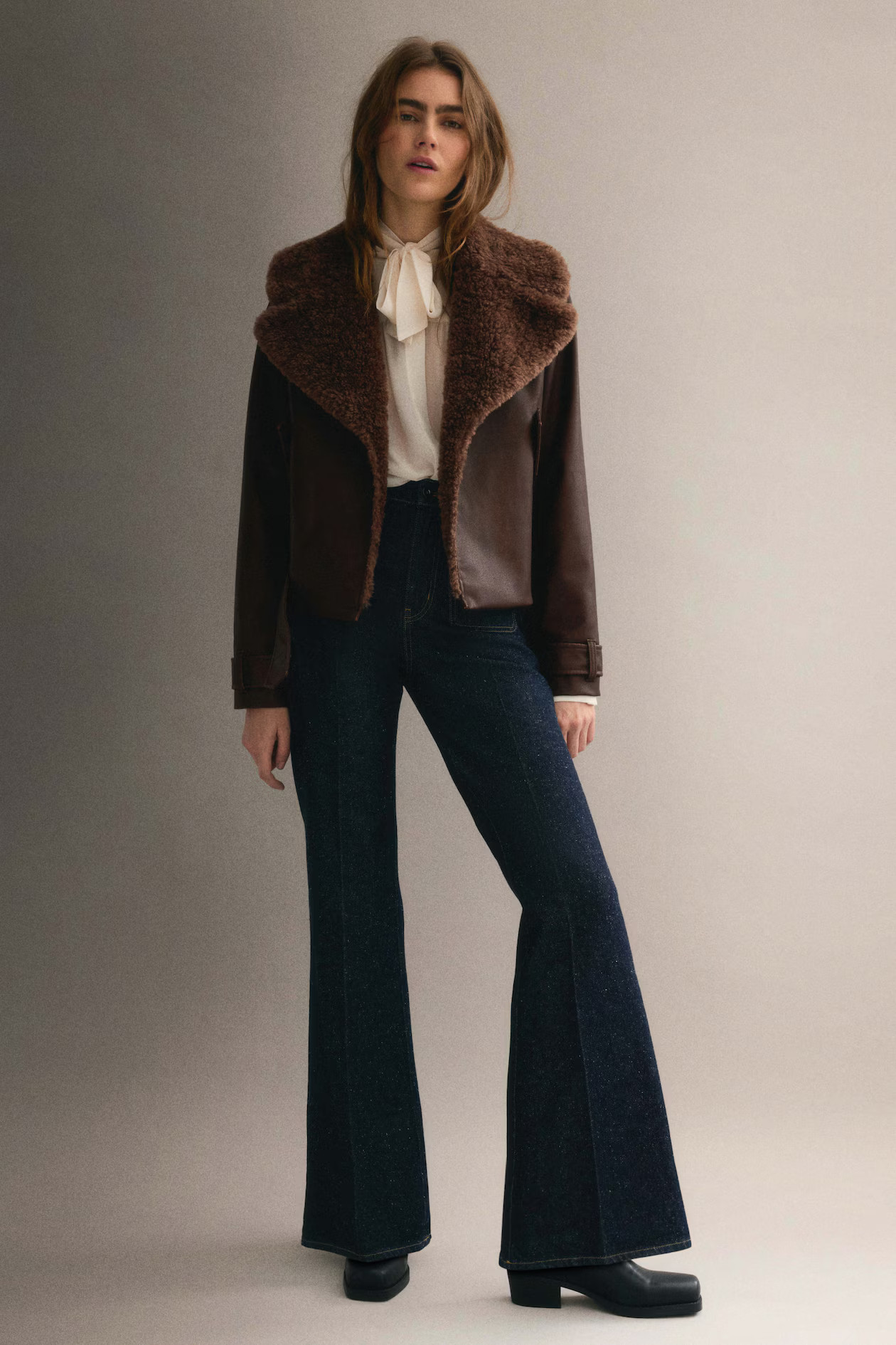 Bikerjacke mit Teddyfleece-Kragen | H&M (DE, AT, CH, NL, FI)