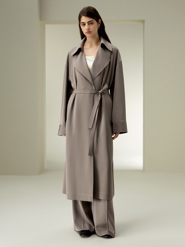 Oversized Long Coat | LILYSILK
