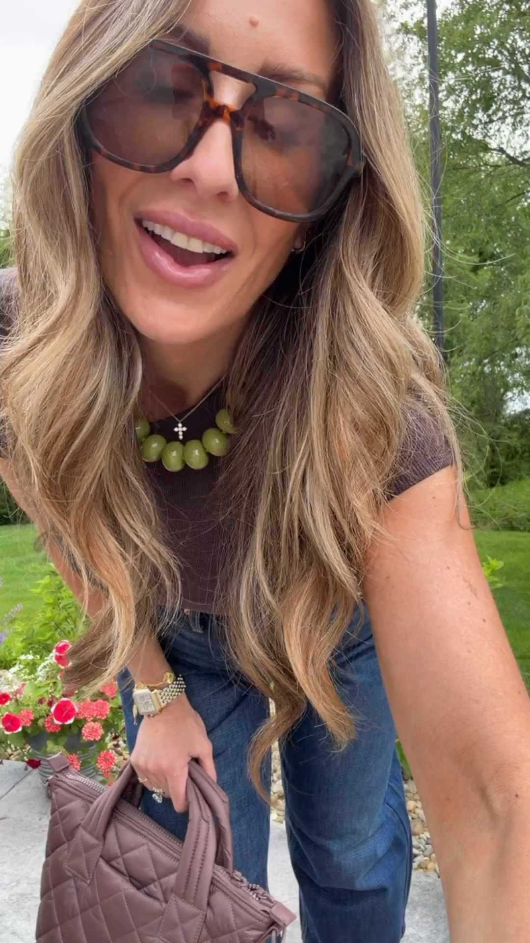 These dark wash barrel jeans are SO good if you want denim that feels current but still super wearable. I love the rich wash paired with the fitted tee and olive accessories for an elevated casual look that works for everyday, travel days, or casual dinners. The silhouette is relaxed without feeling oversized, and the whole outfit gives effortless cool girl energy.

dark wash jeans, barrel jeans outfit, elevated casual style, everyday denim outfit, casual chic fashion, fitted tee outfit, fall transition outfit, effortless everyday style, relaxed denim trend, neutral accessories, casual dinner outfit, cool girl style, themominstyle

#LTKootd #LTKmomlife #LTKOver40