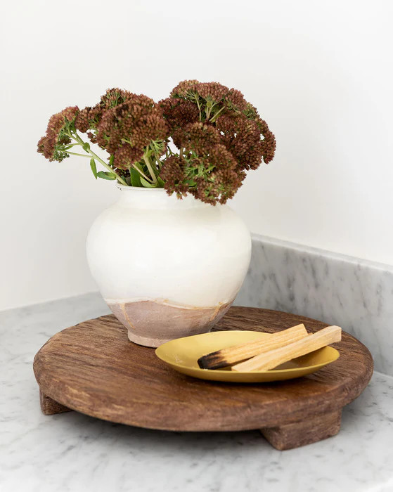 Mango Wood Carved Pedestal | McGee & Co.