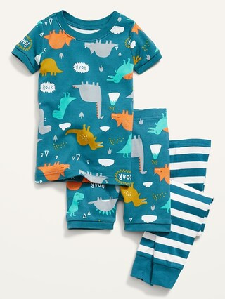 Unisex 3-Piece Printed Pajama Set for Toddler & Baby | Old Navy (US)