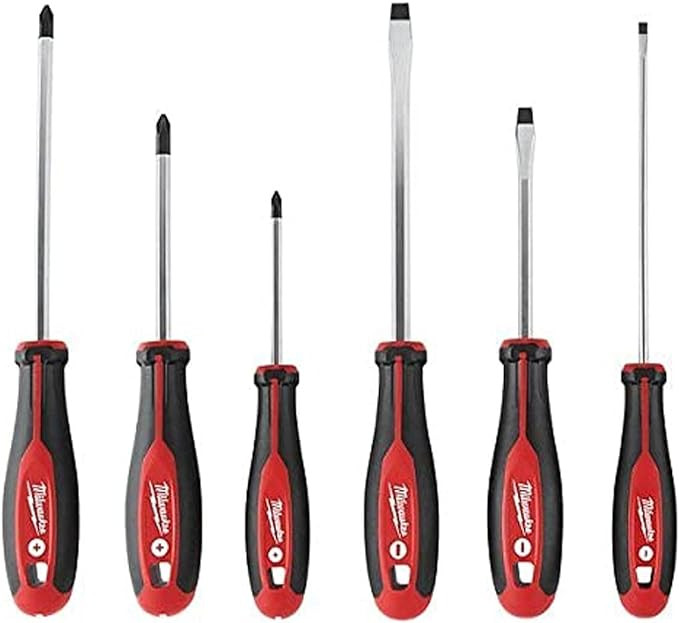 Milwaukee 48-22-2706 6Piece Phillips and Slotted Head Screwdriv Ing Set W/Magnetic Tips and Trilo... | Amazon (US)