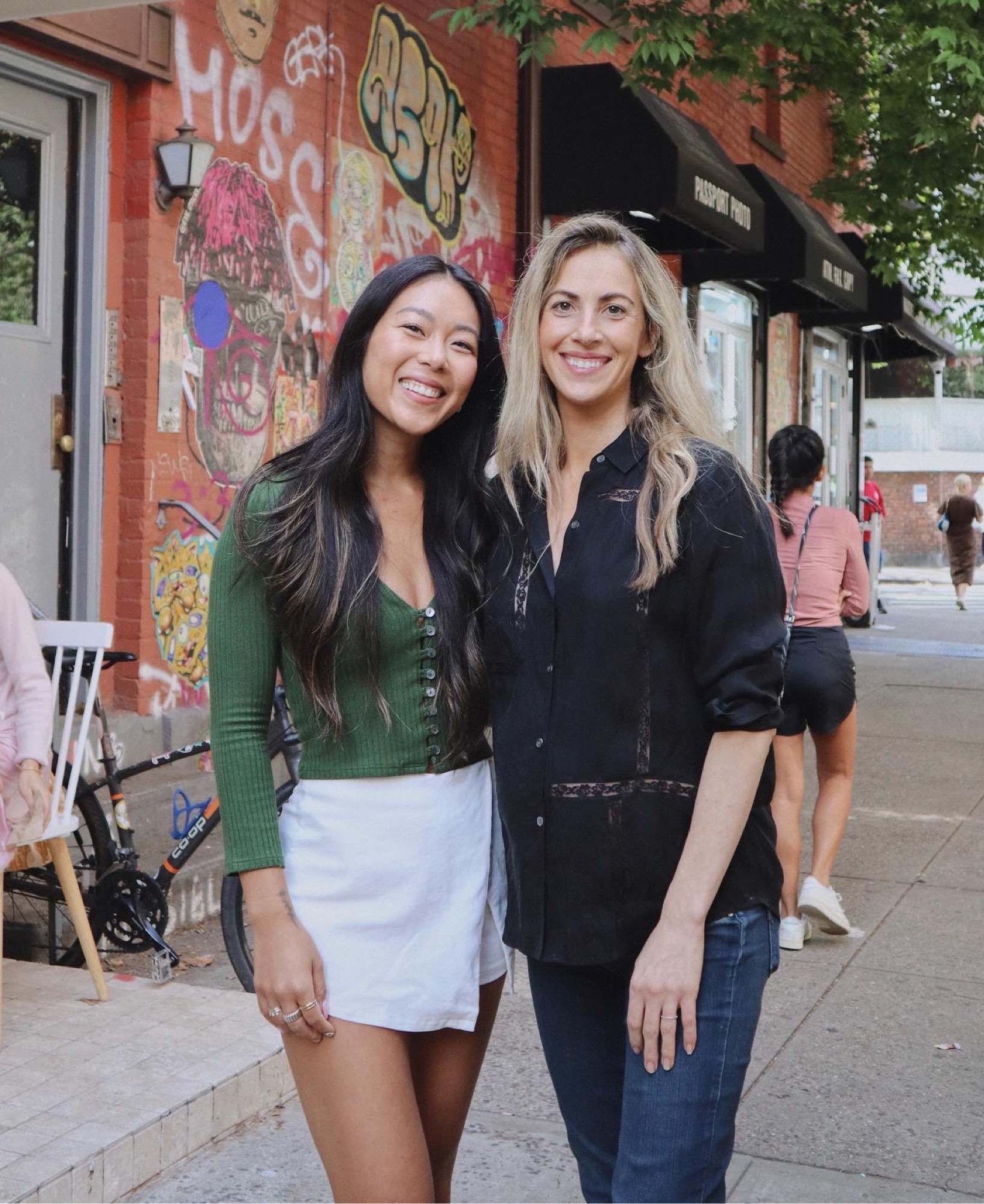 Perfect  matcha green sustainable top, i sized down for a better cropped fit! Skort is sold out in white so linking similar