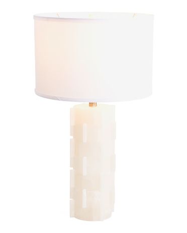 26in Alabaster Table Lamp | TJ Maxx