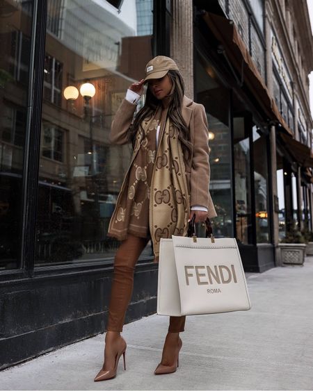 Casual winter outfits
Abercrombie camel blazer on sale
Gucci scarf
Fendi handbag
Camel coated jeans 

#LTKstyletip #LTKSeasonal #LTKsalealert