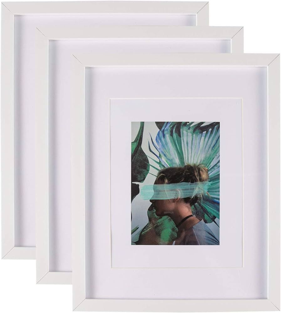 elabo 11x14 White Picture Frame (3 Pack) - High Definition Plexiglass Display Pictures 5x7,8x10 w... | Amazon (US)