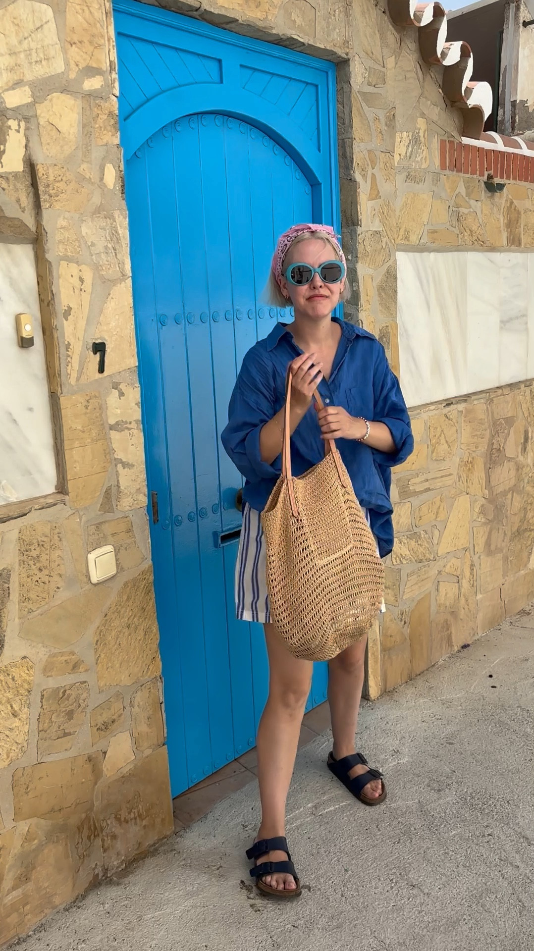 Striped Pull-On Shorts, Birkenstock, Arizona Sandals, Capsule Wardrobe, Wardrobe staples, Wardrobe basics, Linen-blend shirt

#LTKstyletip #LTKeurope #LTKtravel