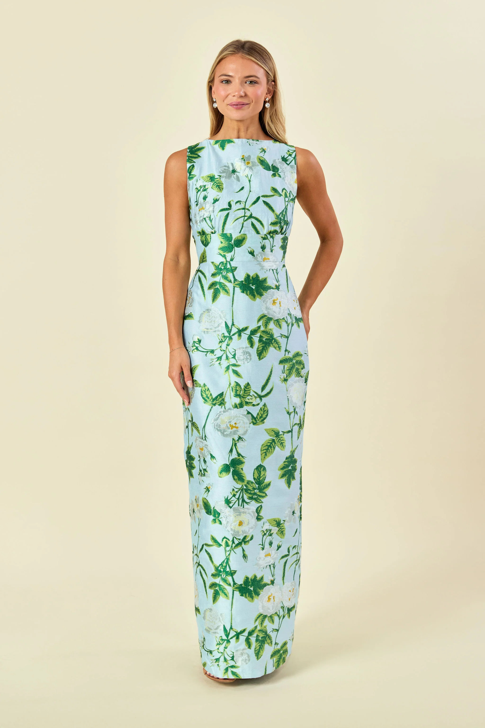 Sabrina Floor-Length Boat Neck Bridesmaid Dress | 40+ Colors | LulaKate