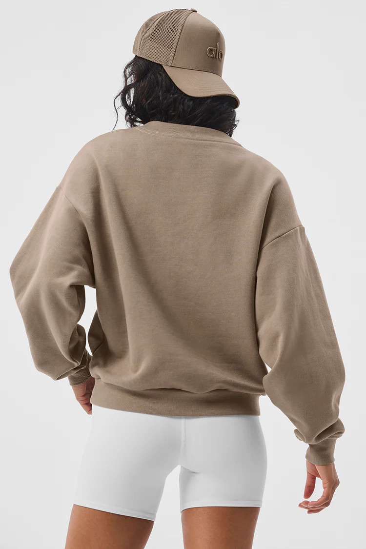 Accolade Crew Neck Pullover - Black | Alo Yoga (US)