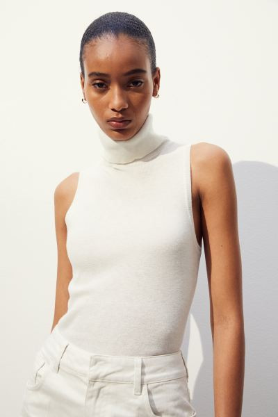 Cashmere-blend Turtleneck Top | H&M (US + CA)