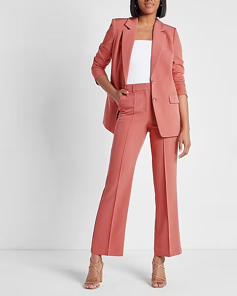 High Waisted Pintuck Trouser Pant | Express