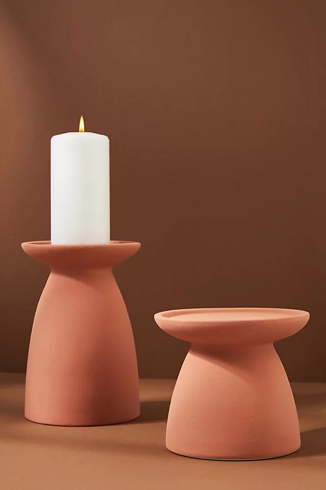 Terra Pillar Candle Holder | Anthropologie (US)