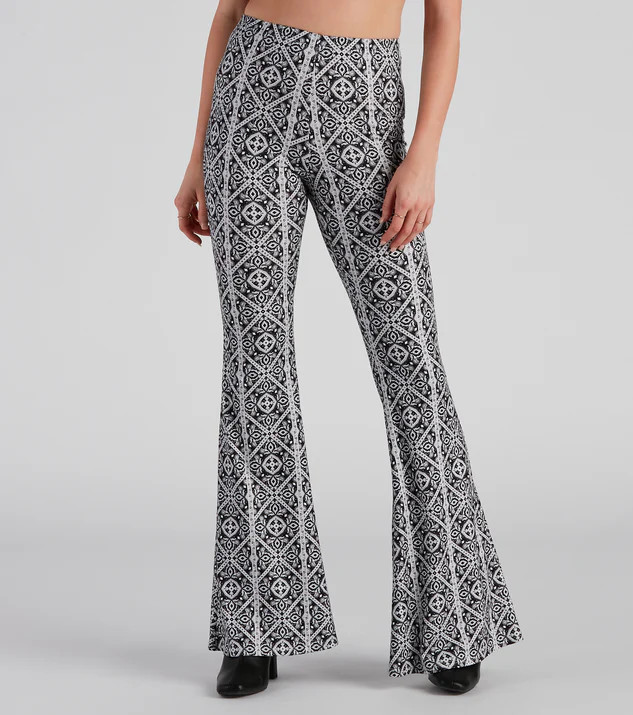 Kaleidoscope Boho Flare Pants | Windsor Stores