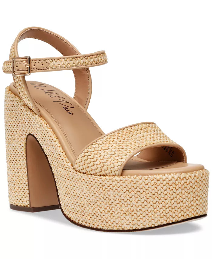 Wild Pair Vidaa Ankle-Strap Platform Sandals, Created for Macy's - Macy's | Macy's