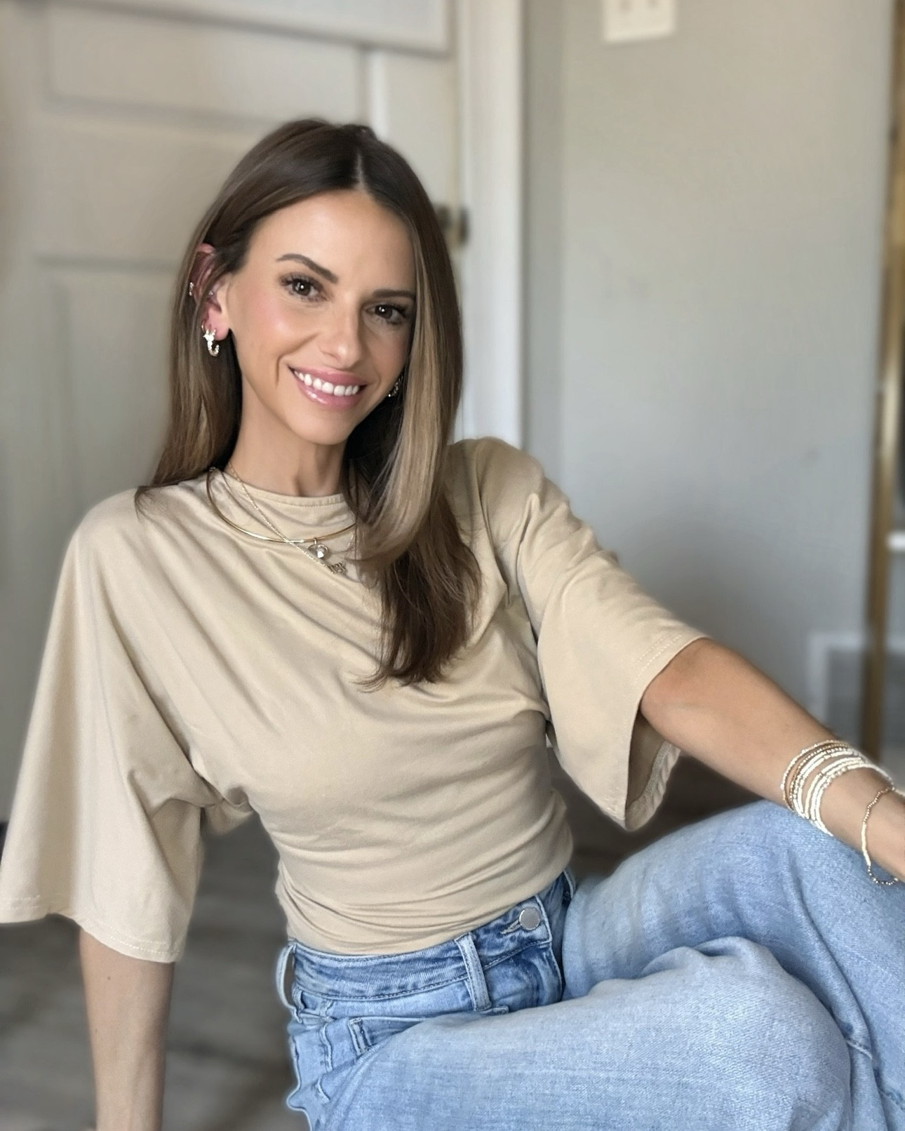 Best Everyday Casual Top from Amazon! I cannot get enough of this very simple yet very flattering top. It’s extremely versatile, comfortable and can be styled in many ways. I love the fit so much that I bought it in 3 colors: beige, white and pale pink. I’m wearing it in an XS. Fit is true to size 

#LTKootd #LTKMothersDay #LTKdayinmylife