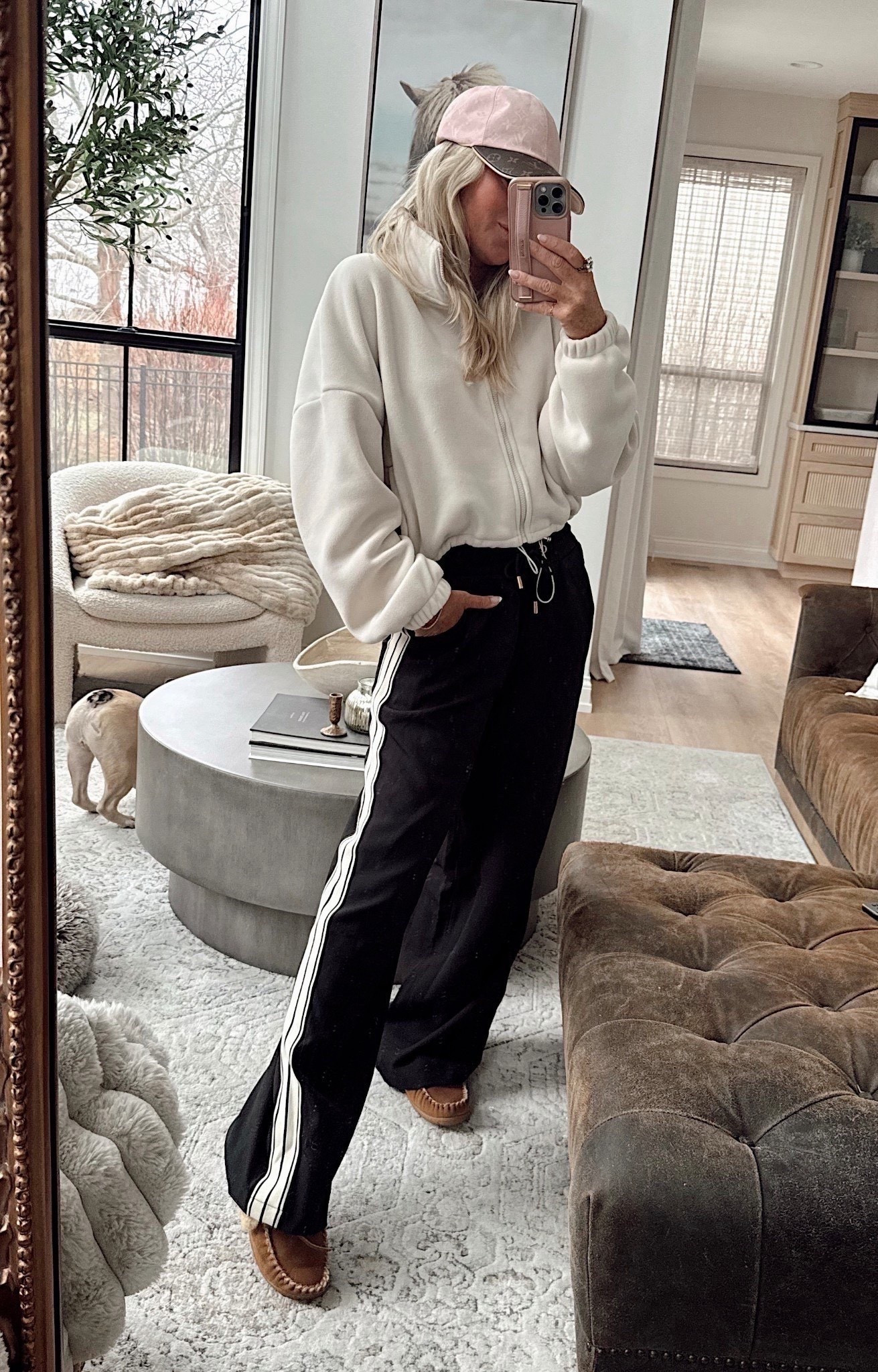 Wearing smalls.
Track pants come in 5 colors now! Got the white for FL! I have also worn with heels🔥 very on trend! 

Track pants. Casual style.

#LTKootd #LTKSeasonal