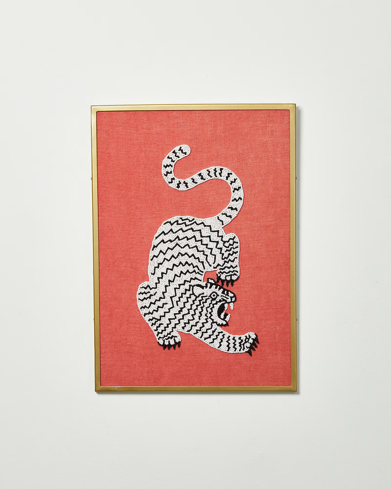 Beaded Tigris Tiger Framed Wall Art | Oliver Bonas (Global)