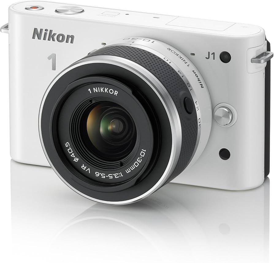 Nikon 1 J1 Digital Camera System with 10-30mm Lens (White) (OLD MODEL) | Amazon (US)