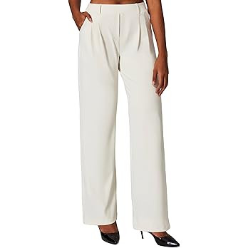 Heathyoga Womens Dress Pants Pull On Wide Leg Stretchy Work Pants Women Business Casual Outfits S... | Amazon (US)