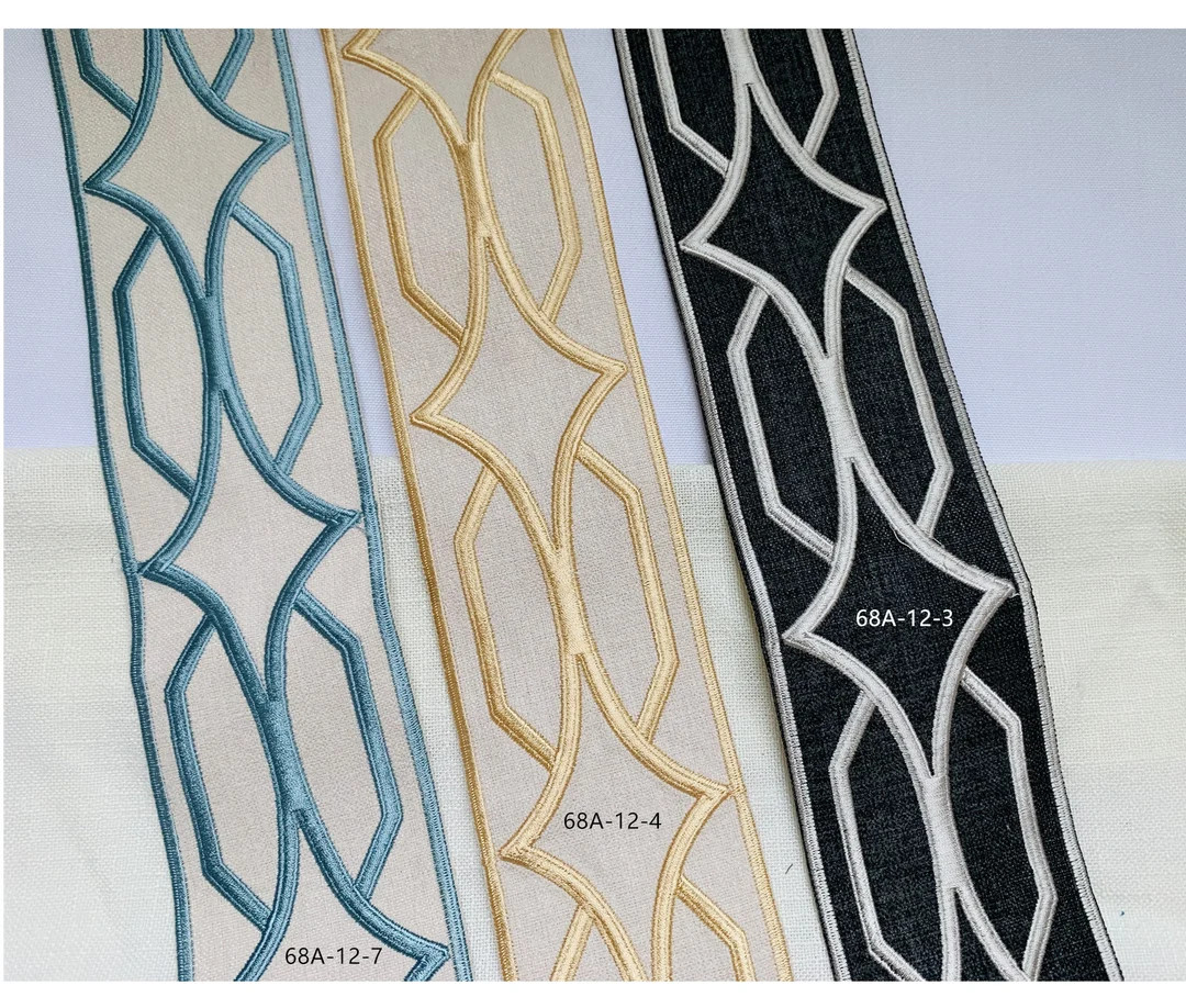 Decorative Fabric Trim for Curtains Embroidery Decorative - Etsy | Etsy (US)