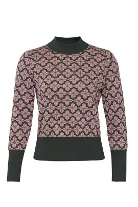 Floral Spade Turtleneck | Rent The Runway