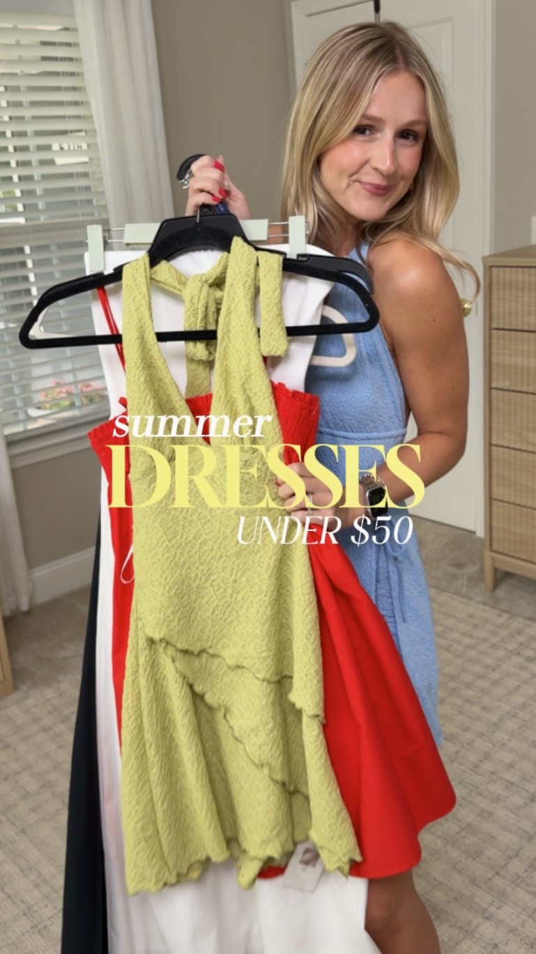 The cutest summer dresses under $50 & how styled them ☀️👗

Sizing details: 
Green halter: wearing an XS
Blue dress (actually a romper): wearing an XS 
White strapless: wearing XS 
Beige linen maxi: wearing XS 
Red mini: wearing XS



#summerdresses #amazonfinds #walmartfinds #targetstyle #dressesunder50 #summeroutfits

#LTKTravel #LTKootd #LTKSeasonal
