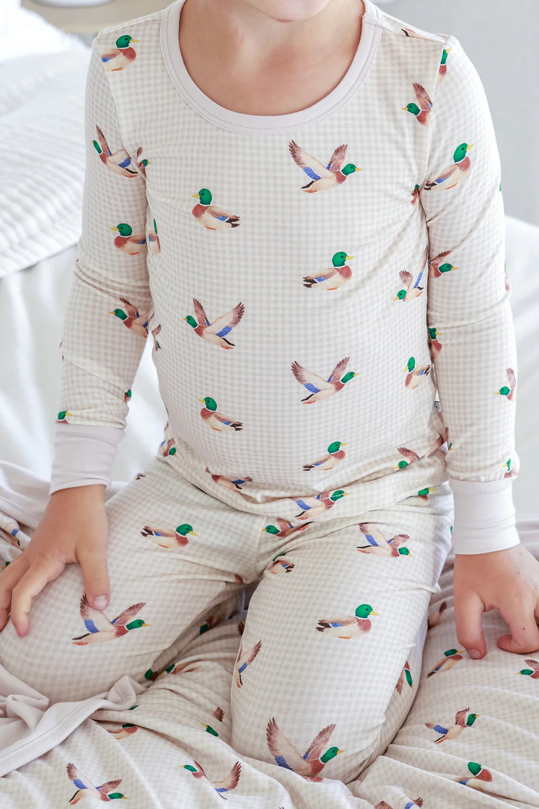 Two Piece Bamboo Pajama Set | Little Mallard | Caden Lane