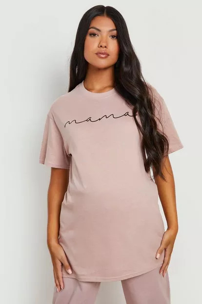 Maternity Mama Slogan T-shirt | Boohoo.com (US & CA)