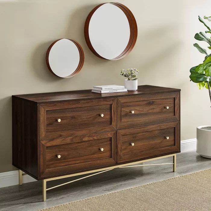 Jones Horizontal Modern 4 Drawer Dresser - Saracina Home | Target