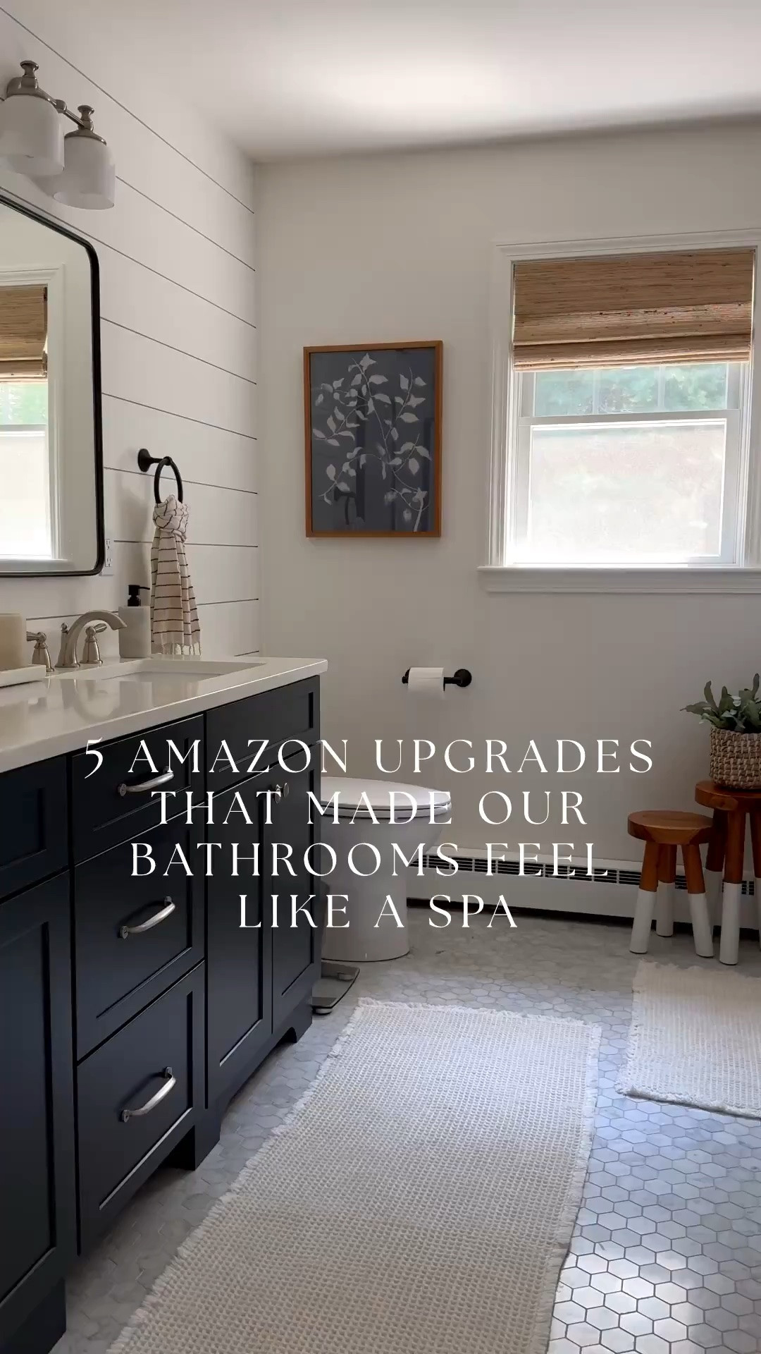 Modern coastal bathroom finds 🤍 Lots of great picks from Amazon here, including these waffle weave bath mats, a Pottery Barn style tissue cover, and a polished brass shower curtain rod!

#LTKHome #LTKSaleAlert
