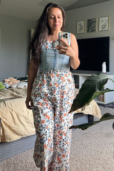 The cutest and perfect petite jumpsuit. True to size with adjustable straps. Linked the vest (worn backwards in the picture) along with an alternative that I like too. #jumpsuit #clothing 

#LTKSaleAlert #LTKFindsUnder50