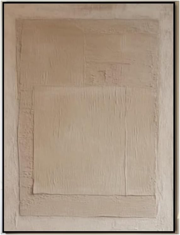 Mhemyo Handmade Gold Brown Color Oil Painting Wabi-Sabi Wall Art Abstract Textured Earth Tone Art... | Amazon (US)