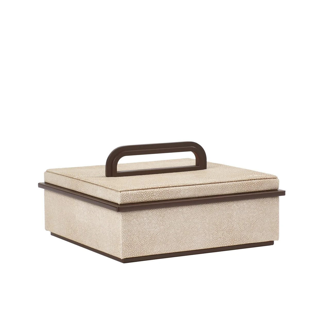 Small Ecru Shagreen Box | Addison Ross UK