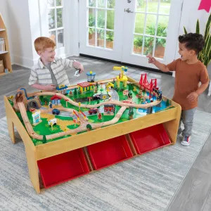 Waterfall Mountain Train Set & Table | KidKraft