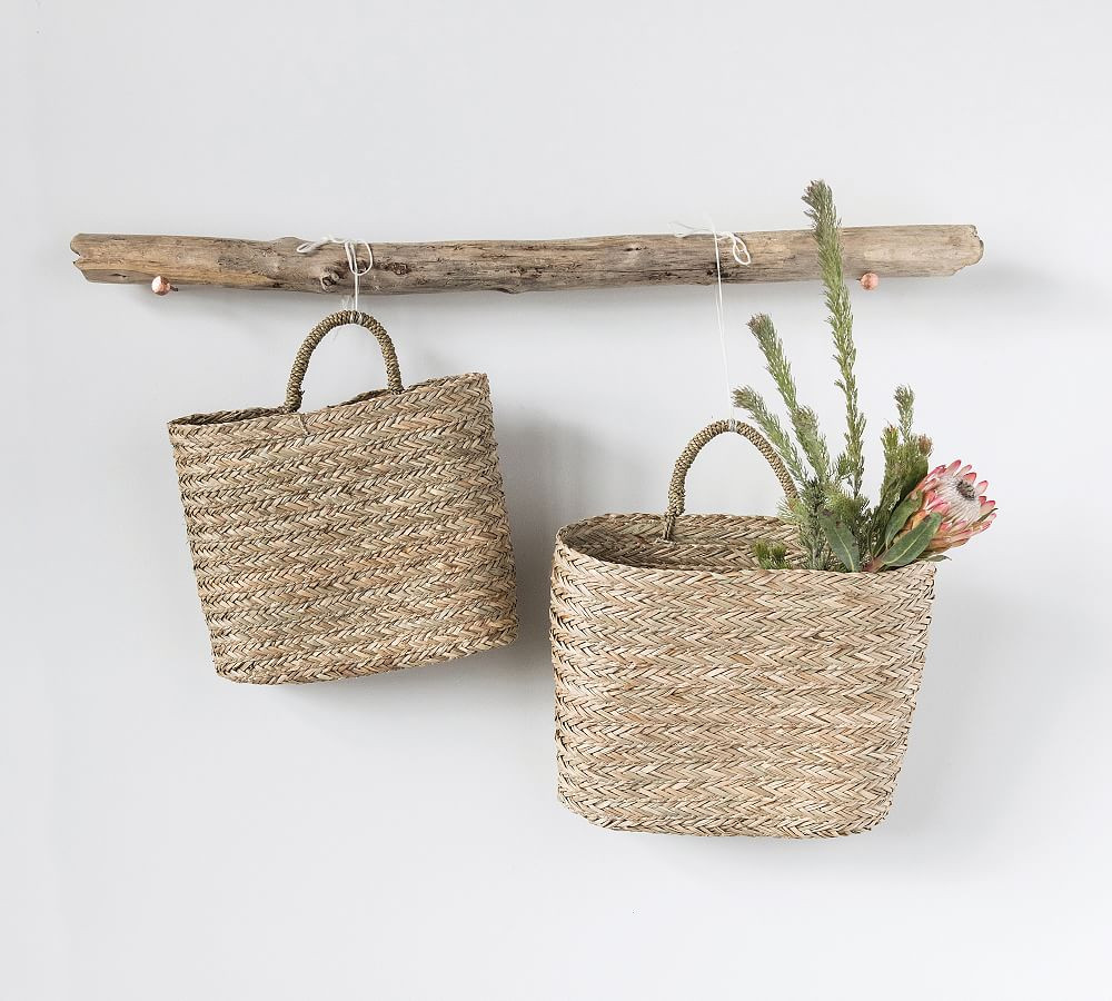 Lara Handwoven Seagrass Baskets - Set of 2 | Pottery Barn (US)