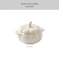 Better Homes & Gardens 8 oz Cream Figural Pumpkin Stoneware Cocotte with Lid | Walmart (US)