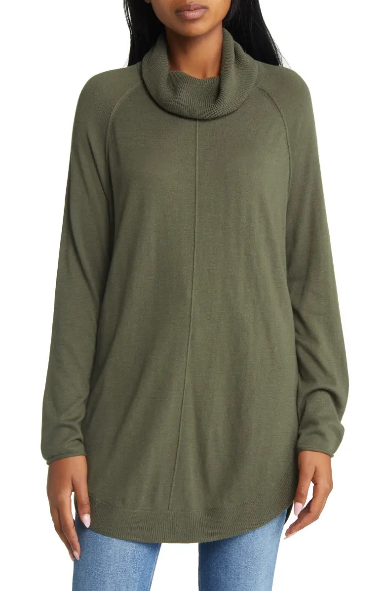Caslon® Turtleneck Tunic Sweater | Nordstrom | Nordstrom