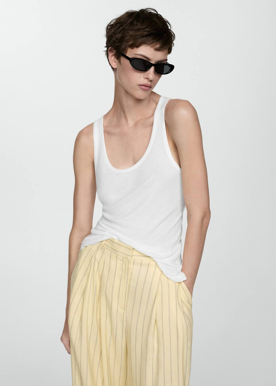Knit strap top | MANGO (US)