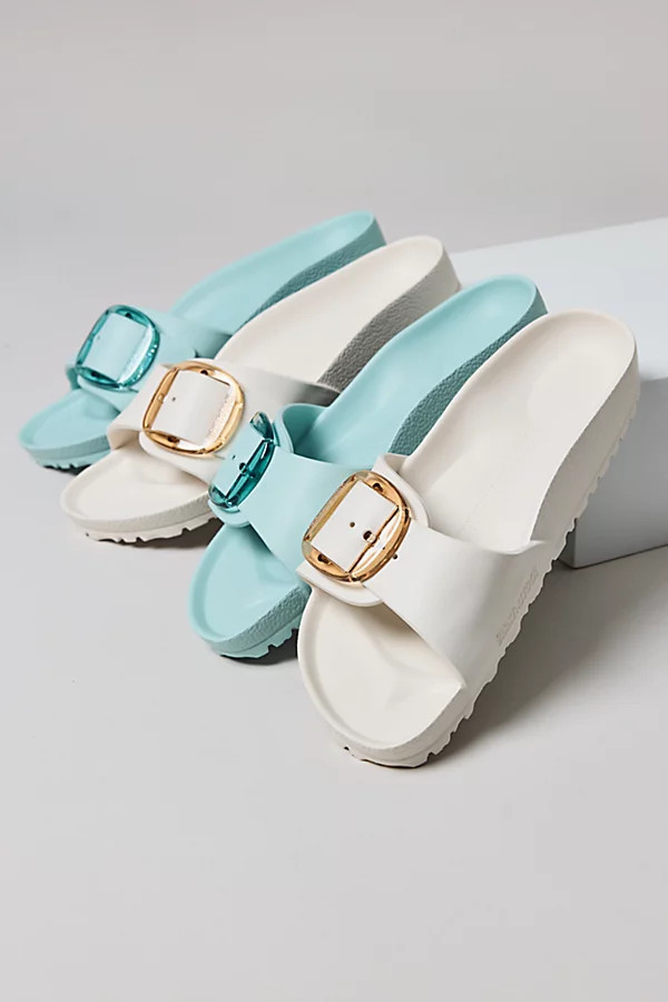 Birkenstock Women's Madrid Big Buckle EVA Sandal in Eggshell Eva, Women's at Urban Outfitters | Urban Outfitters (US and RoW)