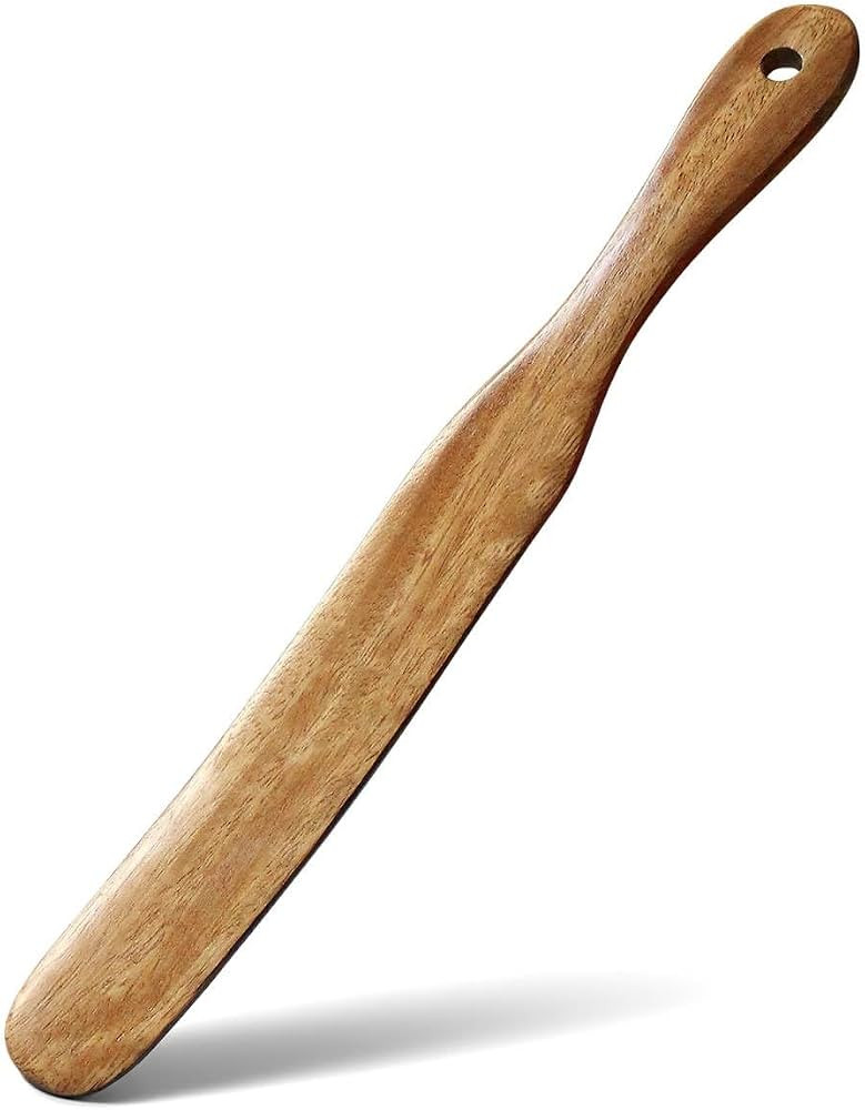 Skinny Spurtle for Sourdough Starter, 11In Acacia Wood Sourdough Spatula | Amazon (US)
