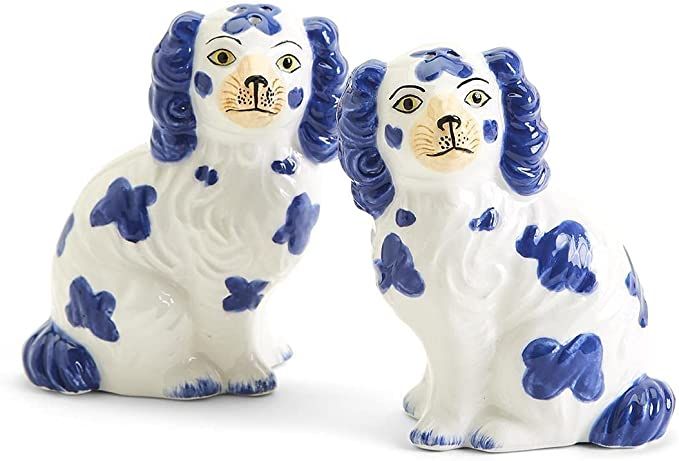 Amazon.com: Staffordshire Dog Salt and Pepper Shaker Set - Hand-Painted Ceramic: Home & Kitchen | Amazon (US)