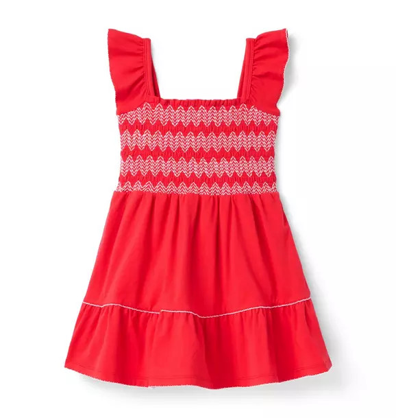 Smocked Flutter Sleeve Dress | Janie and Jack
