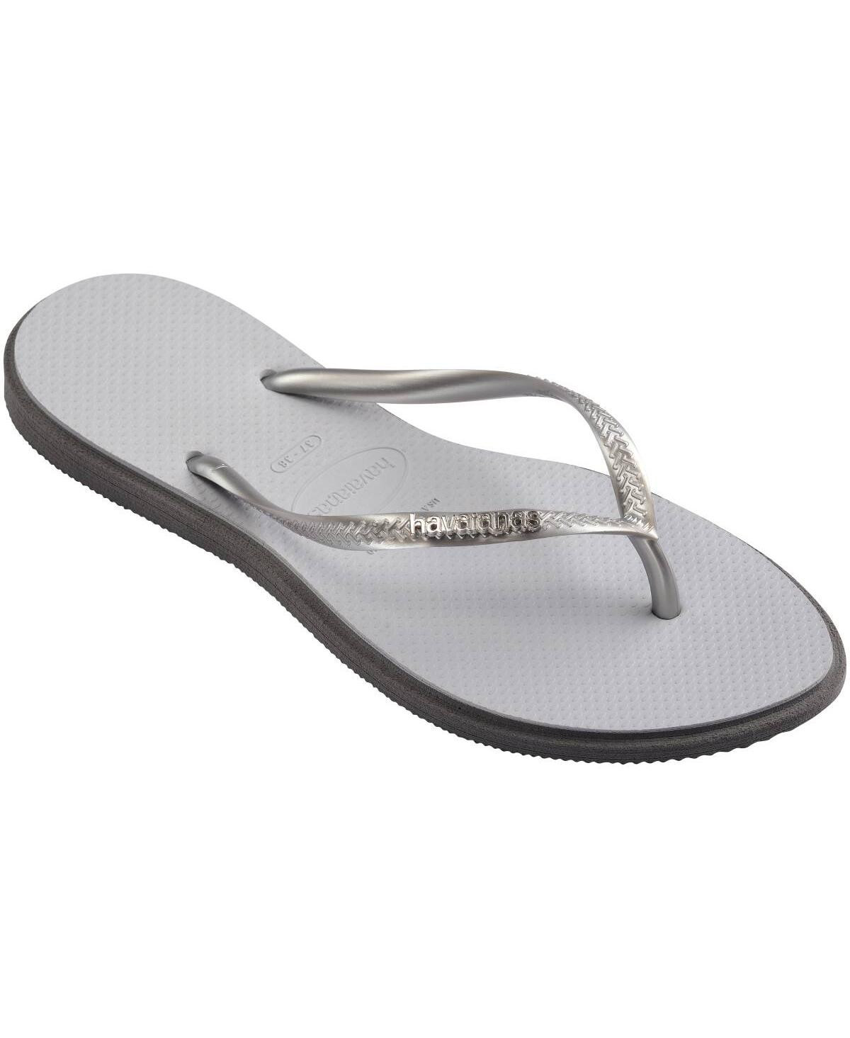Havaianas Women's Slim Point Round Toe Sandals - Steel Gray | Macy's